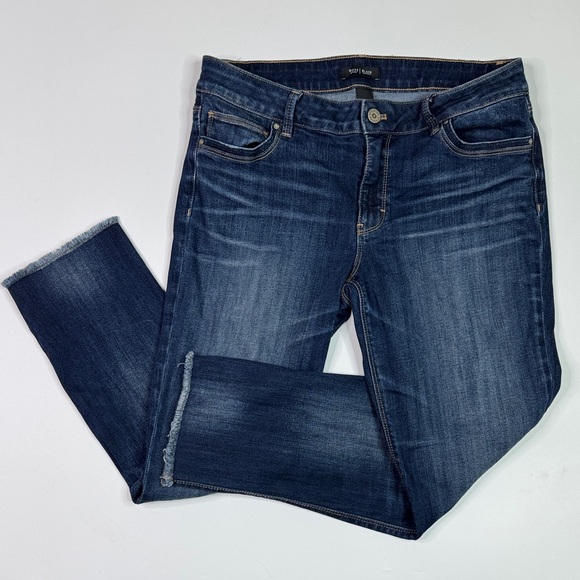White House Black Market Slim Crop Jeans Size 10 - Picture 1 of 11